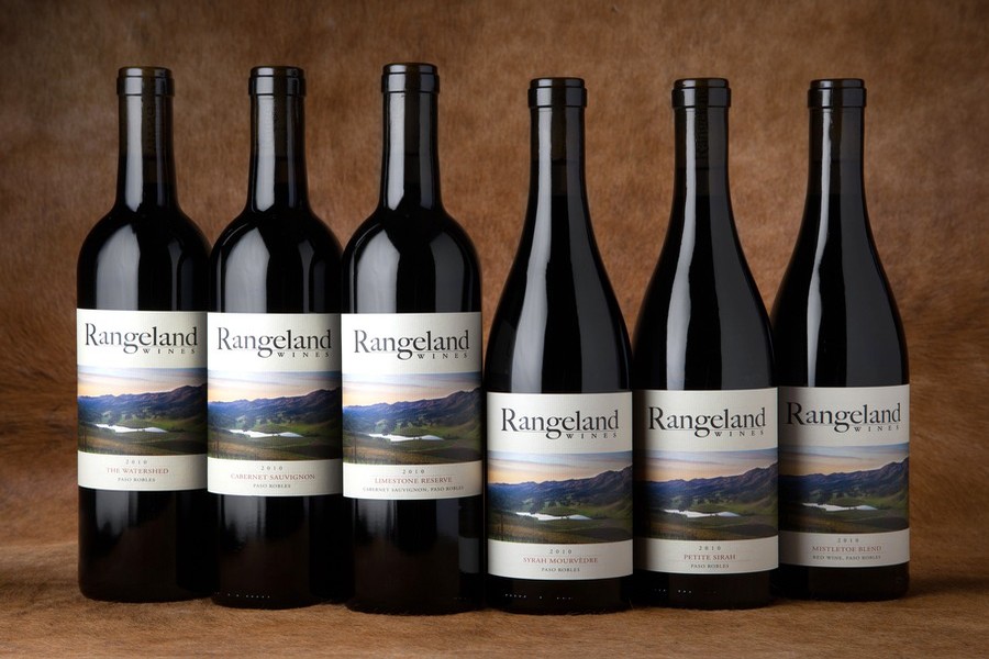Bottles of Rangeland Wines, group of 6